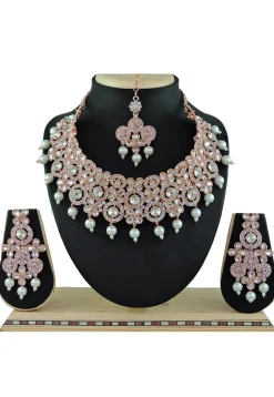 Stone Studded Choker Necklace Set
