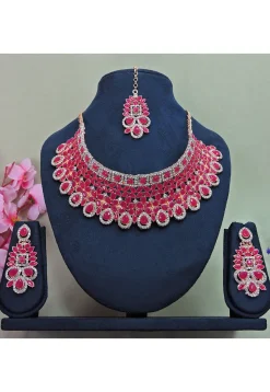 Stone Studded Choker Necklace Set