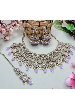 Stone Studded Choker Necklace Set