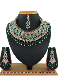 Stone Studded Choker Necklace Set