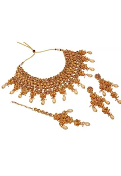 Stone Studded Choker Necklace Set