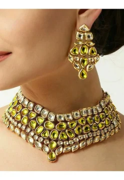 Stone Studded Choker Necklace Set