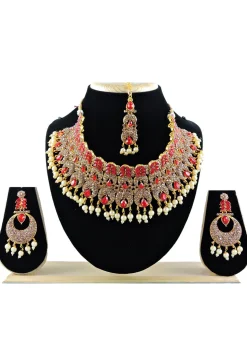 Stone Studded Choker Necklace Set