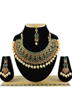 Stone Studded Choker Necklace Set
