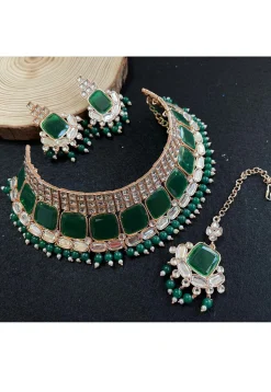 Stone Studded Choker Necklace Set