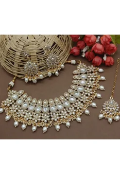 Stone Studded Choker Necklace Set