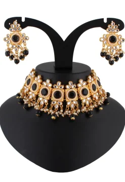 Stone Studded Choker Necklace Set