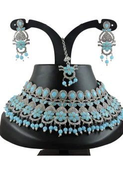 Stone Studded Choker Necklace Set