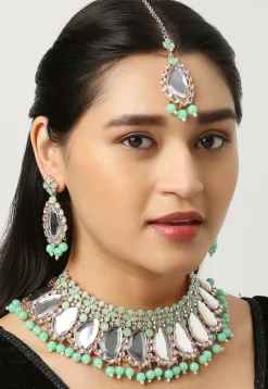 Stone Studded Choker Necklace Set