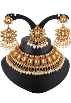Stone Studded Choker Necklace Set