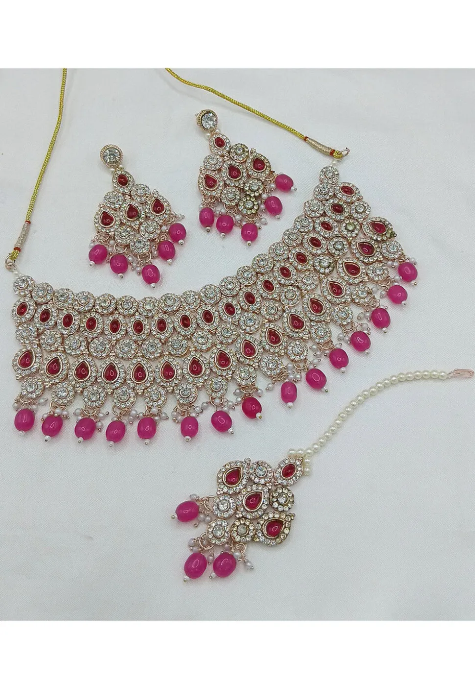 Stone Studded Choker Necklace Set