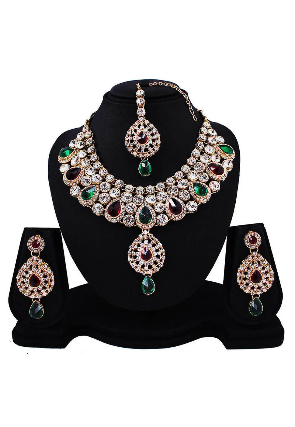 Stone Studded Choker Necklace Set