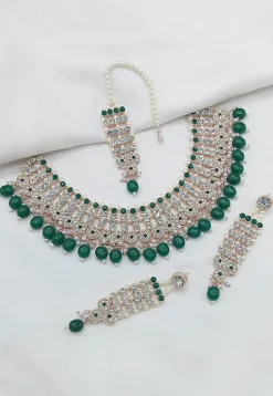 Stone Studded Choker Necklace Set