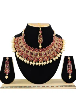 Stone Studded Choker Necklace Set