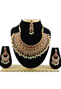 Stone Studded Choker Necklace Set