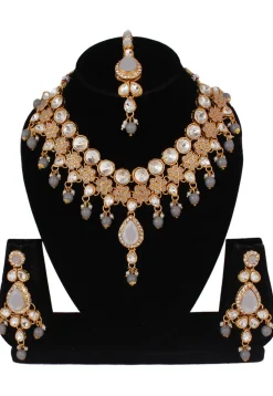 Stone Studded Choker Necklace Set