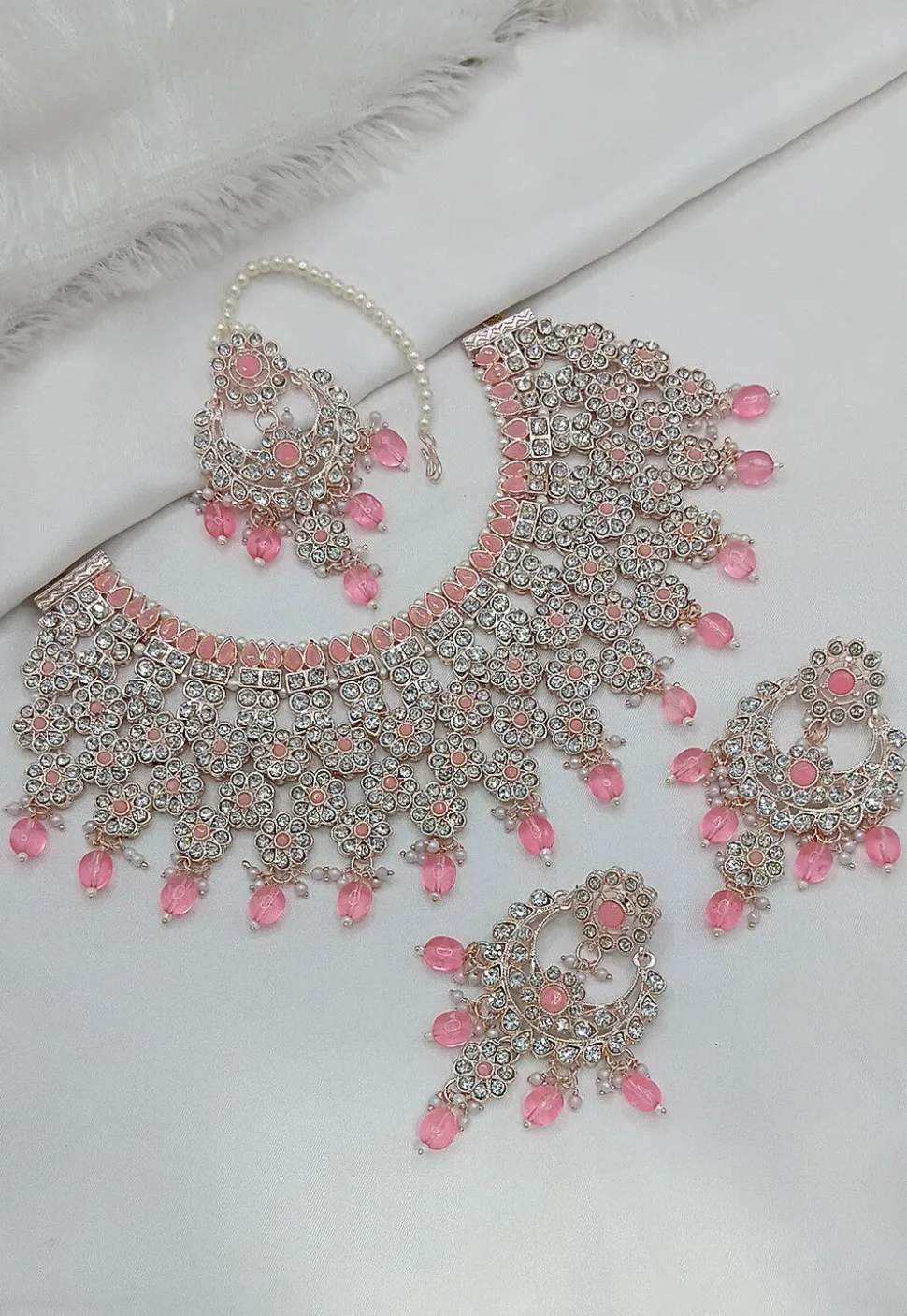 Stone Studded Choker Necklace Set