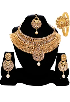 Stone Studded Choker Necklace Set