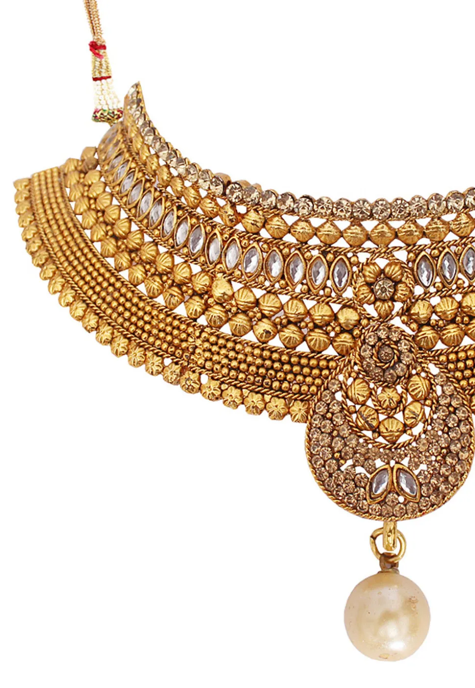 Stone Studded Choker Necklace Set