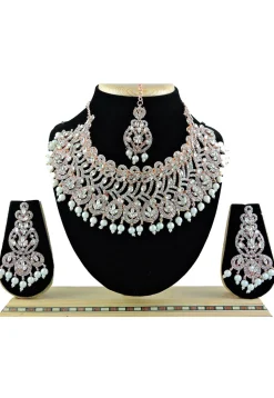 Stone Studded Choker Necklace Set