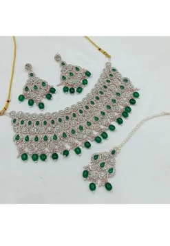 Stone Studded Choker Necklace Set