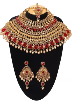 Stone Studded Choker Necklace Set