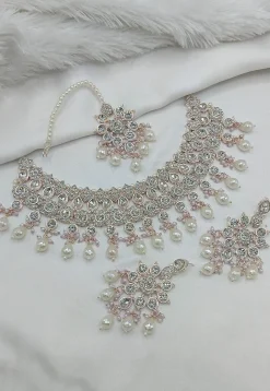 Stone Studded Choker Necklace Set