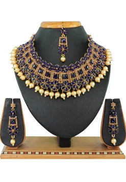 Stone Studded Choker Necklace Set