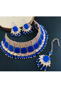 Stone Studded Choker Necklace Set