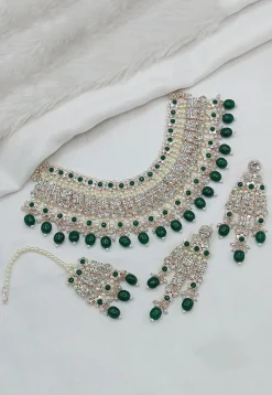 Stone Studded Choker Necklace Set