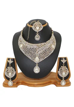 Stone Studded Choker Necklace Set