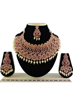 Stone Studded Choker Necklace Set