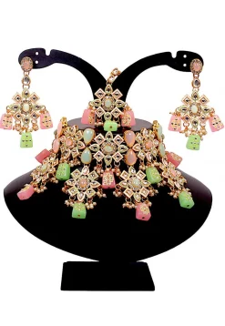 Stone Studded Choker Necklace Set