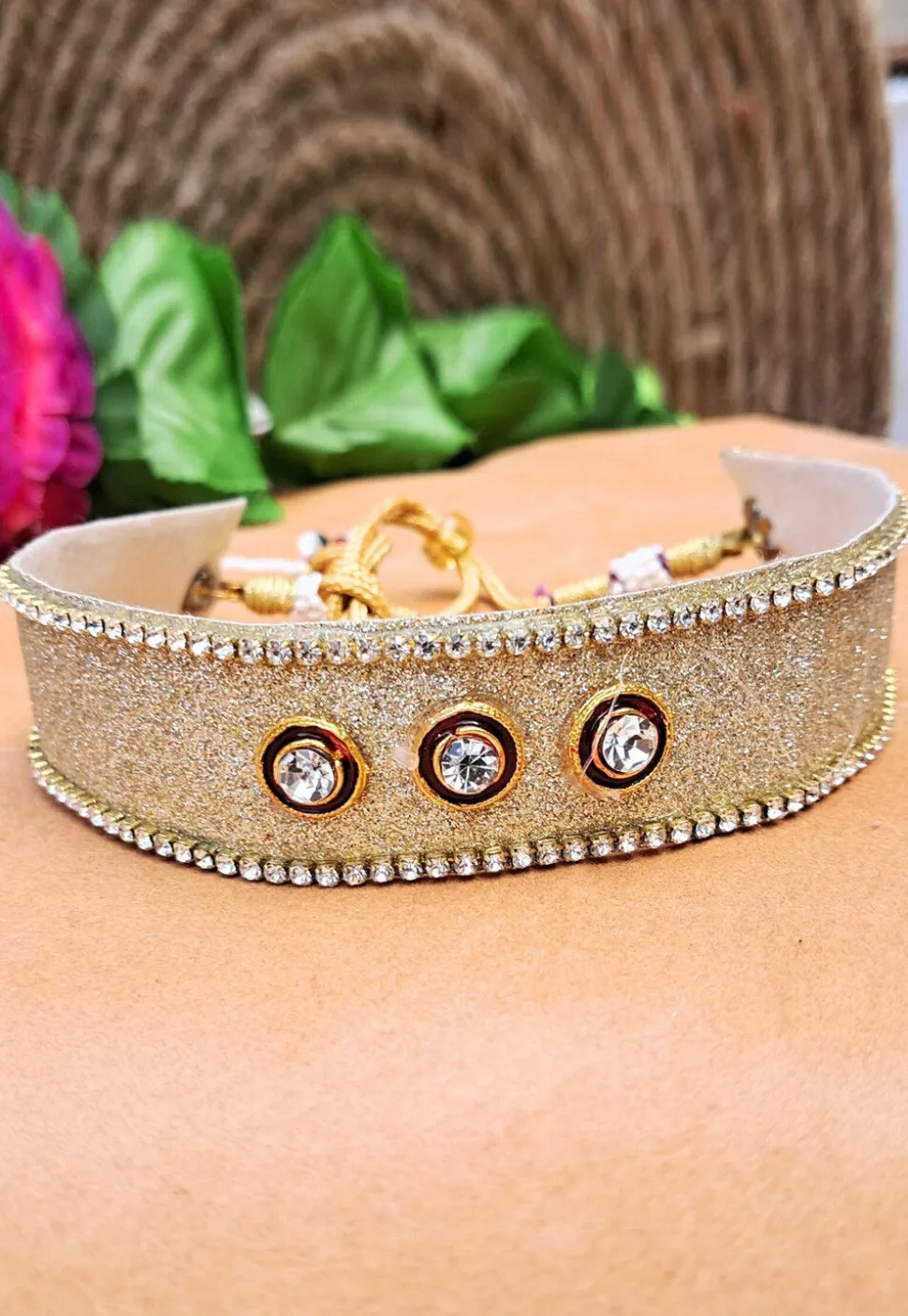 Stone Studded Choker Necklace