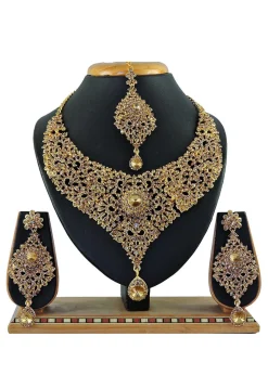 Stone Studded Choker Necklace Set