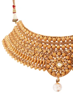 Stone Studded Choker Necklace Set