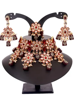 Stone Studded Choker Necklace Set