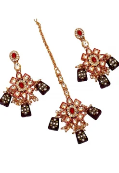 Stone Studded Choker Necklace Set