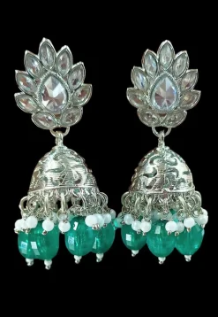 Stone Studded Jhumka Style Earrings