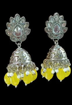 Stone Studded Jhumka Style Earrings