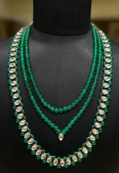 Stone Studded Layered Kanthimala