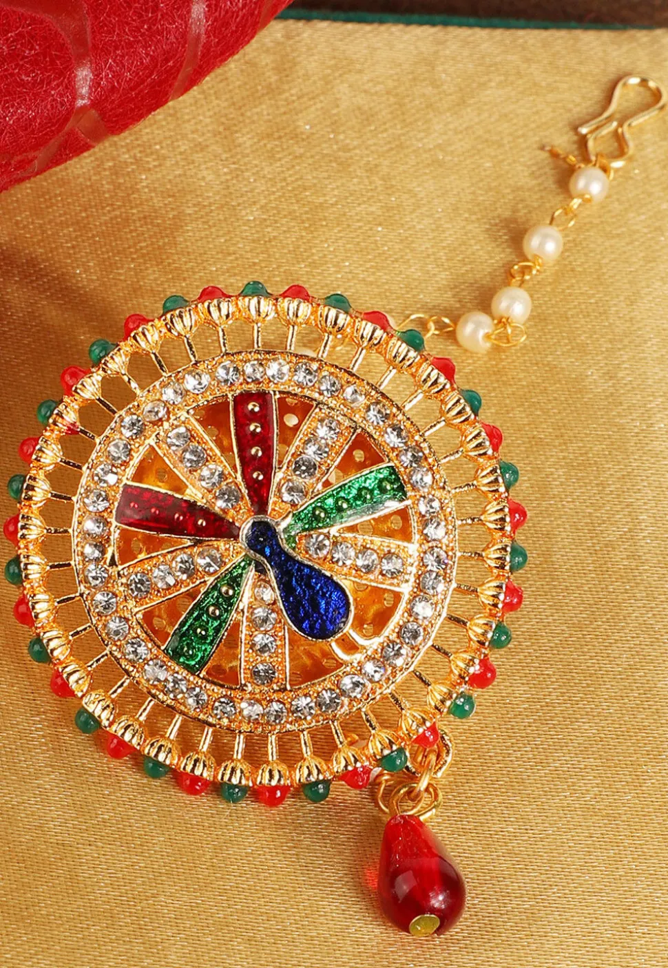 Stone Studded Maang Tikka