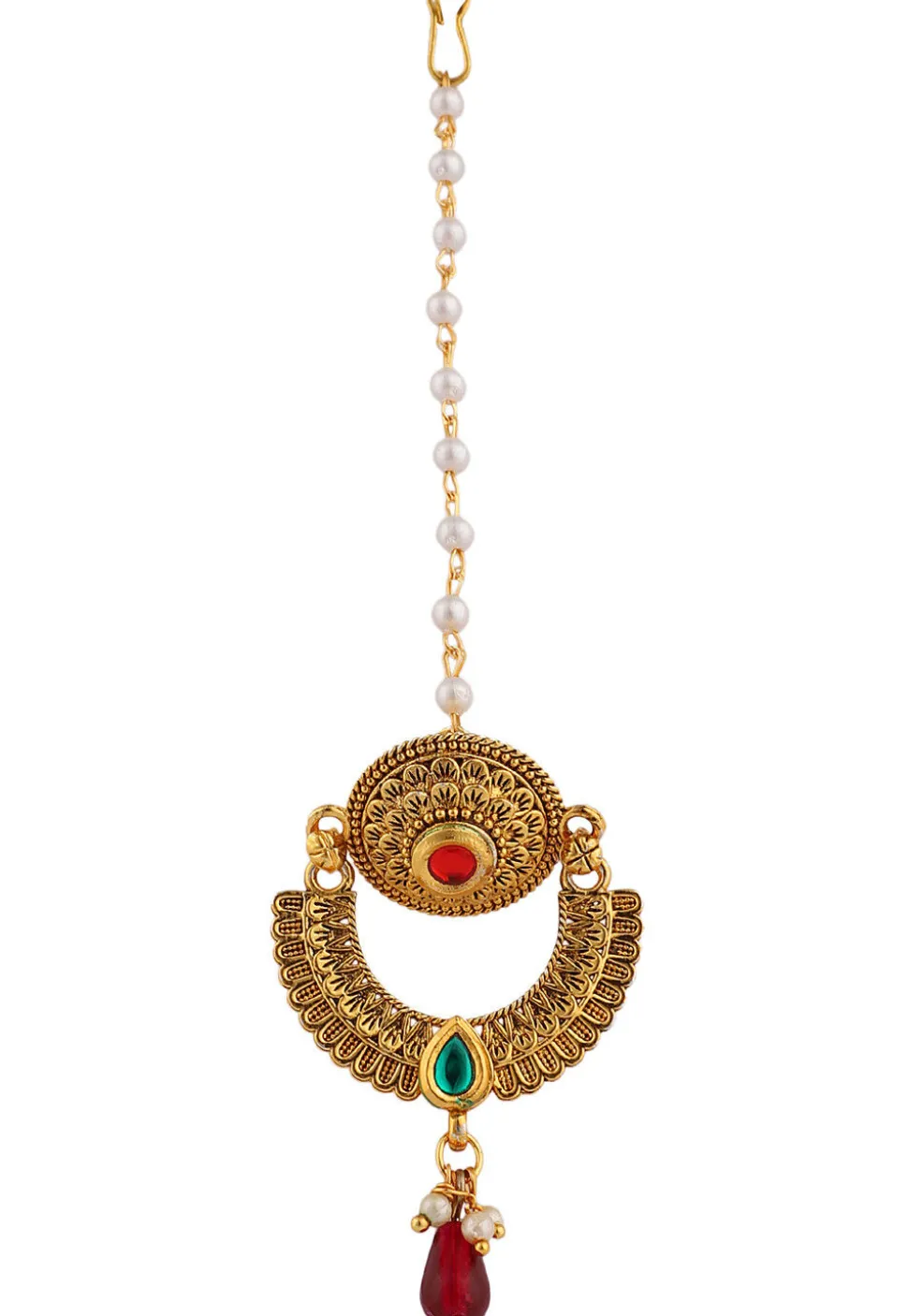 Stone Studded Maang Tikka