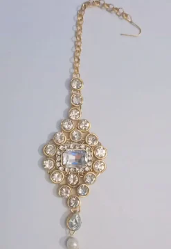 Stone Studded Maang Tikka