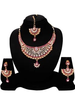 Stone Studded Necklace Set