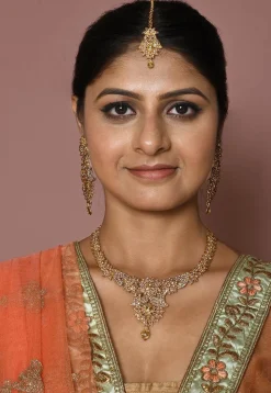 Stone Studded Necklace Set
