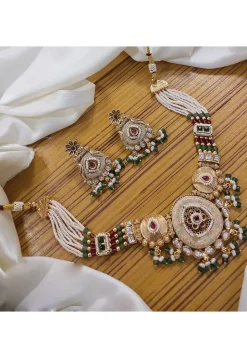 Stone Studded Necklace Set