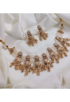 Stone Studded Necklace Set