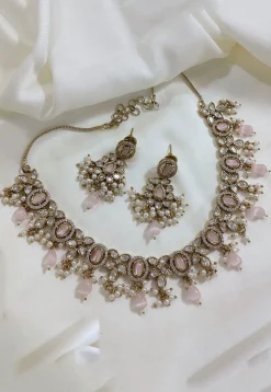 Stone Studded Necklace Set