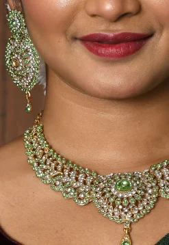 Stone Studded Necklace Set
